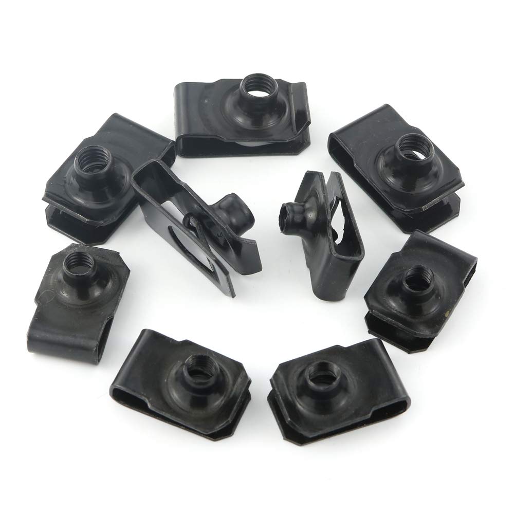 Xitomer YZF-R6 Fairing Bolt Kit 2006-2007, Matte Black Mounting Washers/Nuts/Fastenings/Clips/Grommets