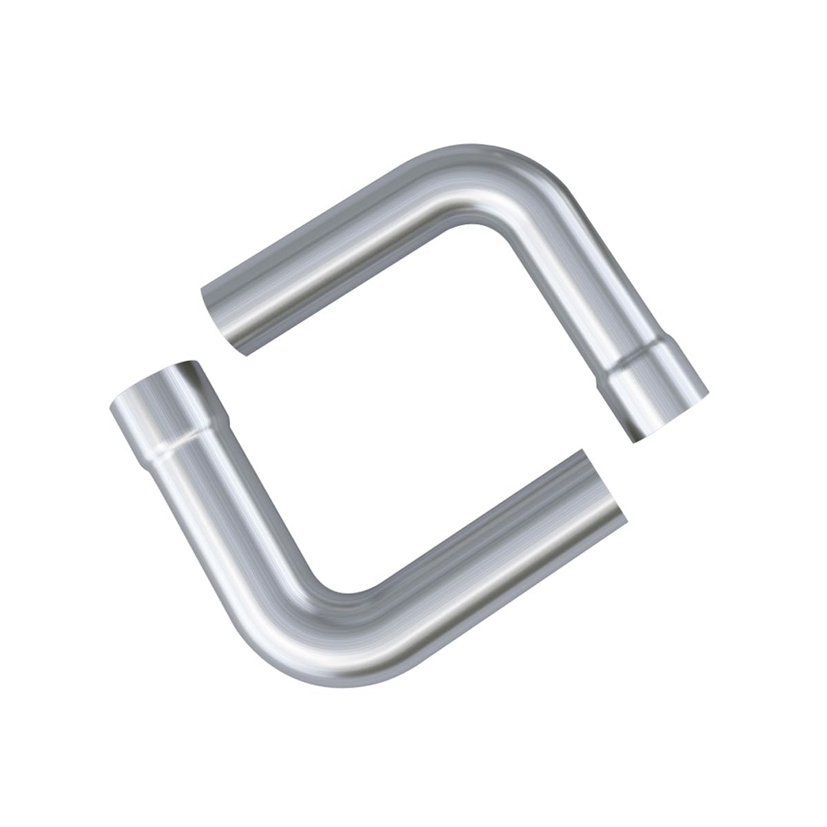 A-Karck Stainless Steel Mandrel Bends 8 Pcs, 3 Inches 304 Stainless Steel Exhaust Pipe Diy Custom Exhaust Tubing Pipe Straight &