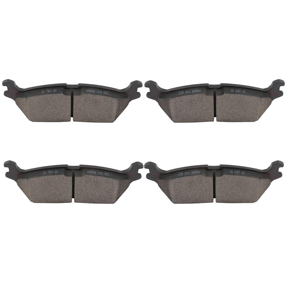 Cciyu D1790 Professional Ceramic Rear Brake Pads Set Fit For 2018-2019 For Ford Expedition,2015-2019 For Ford For F-150,2018-201