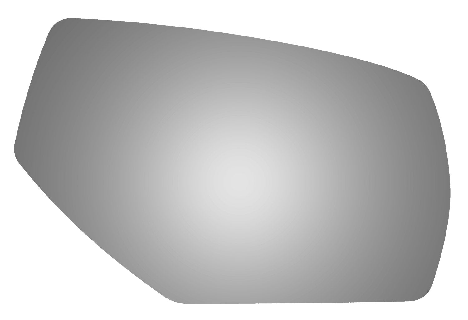 Burco 5571 Convex Passenger Side Manual Replacement Mirror Glass For Chevrolet Silverado 1500, Silverado 2500 Hd, Silverado 3500