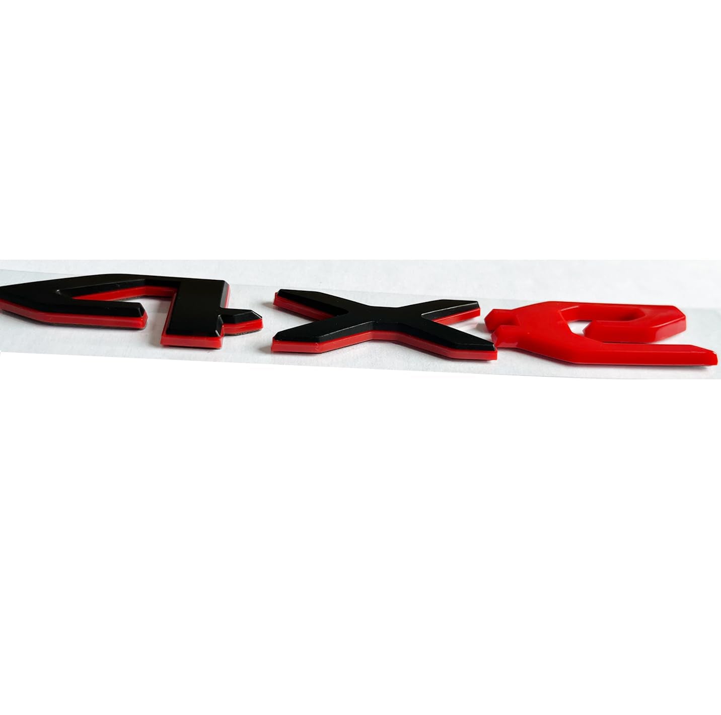 ZENPEACE 4xe Emblem Replacement for Jeep Wrangler 2021-2023, Black and Red, Model 68490886AB, Durable ABS Decal Stickers