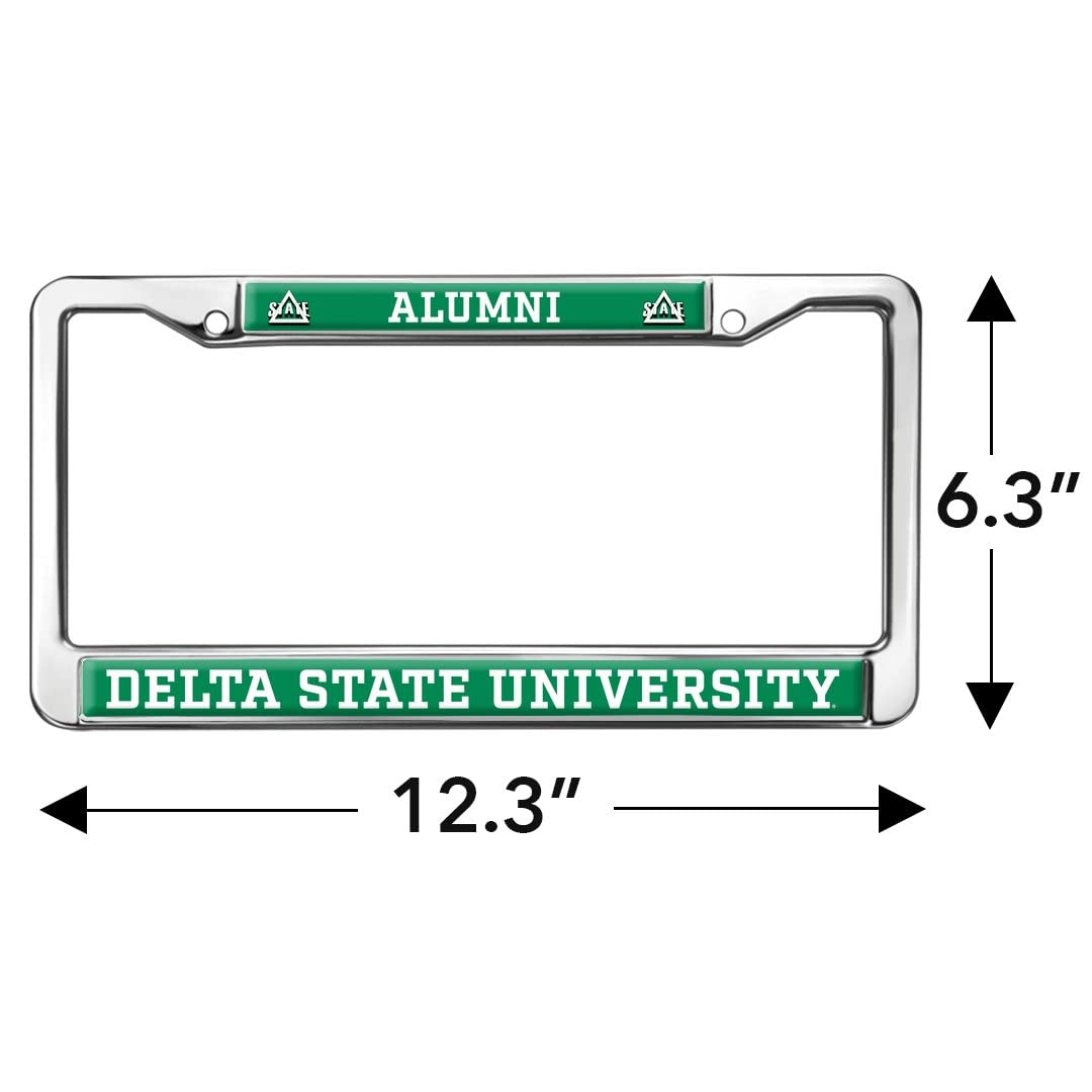 Delta State University Alumni Logo Full Size Standard License Plate Metal Frame