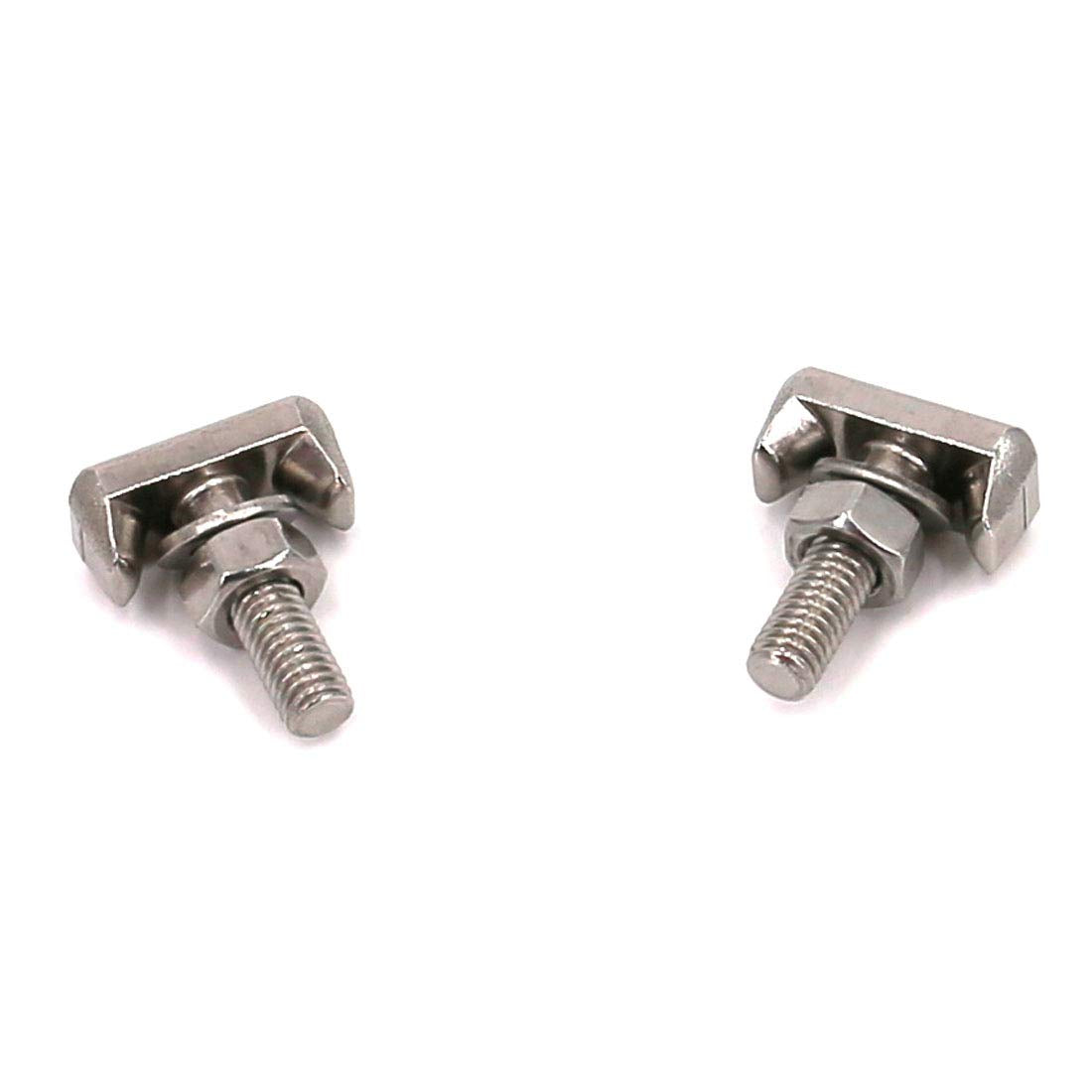 Utsauto Battery Terminal T-Bolt Kit 19116852 64740 Battery Cable Tensioner Bolt Screw 2-Pack For Gmc Chevrolet Bmw, Replaces 6X0
