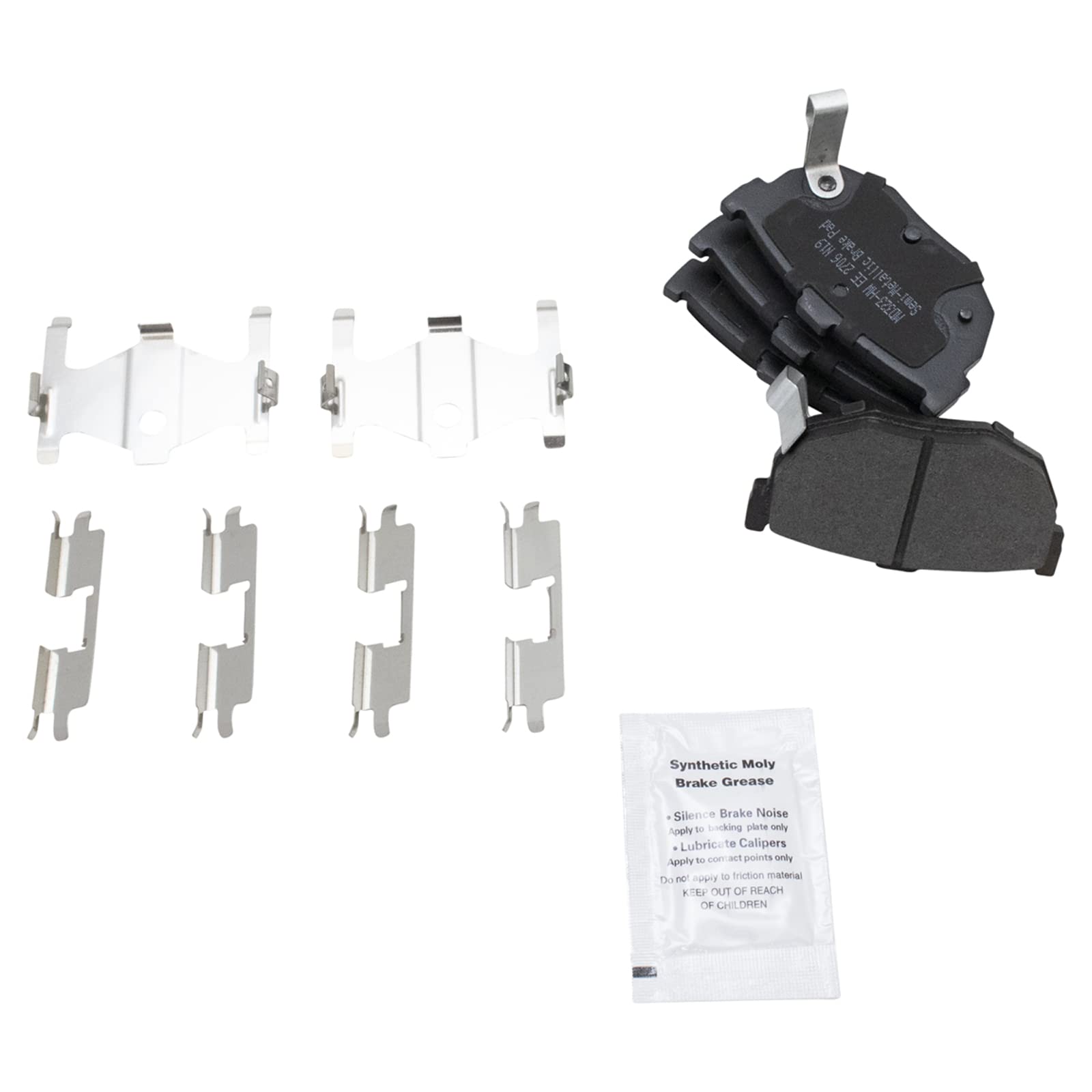 Trq Rear Brake Pad & Rotor Kit Brake Pads Brake Rotor Semi-Metallic Compatible With 1997-2006 Hyundai Elantra 1997-2001 Tiburon