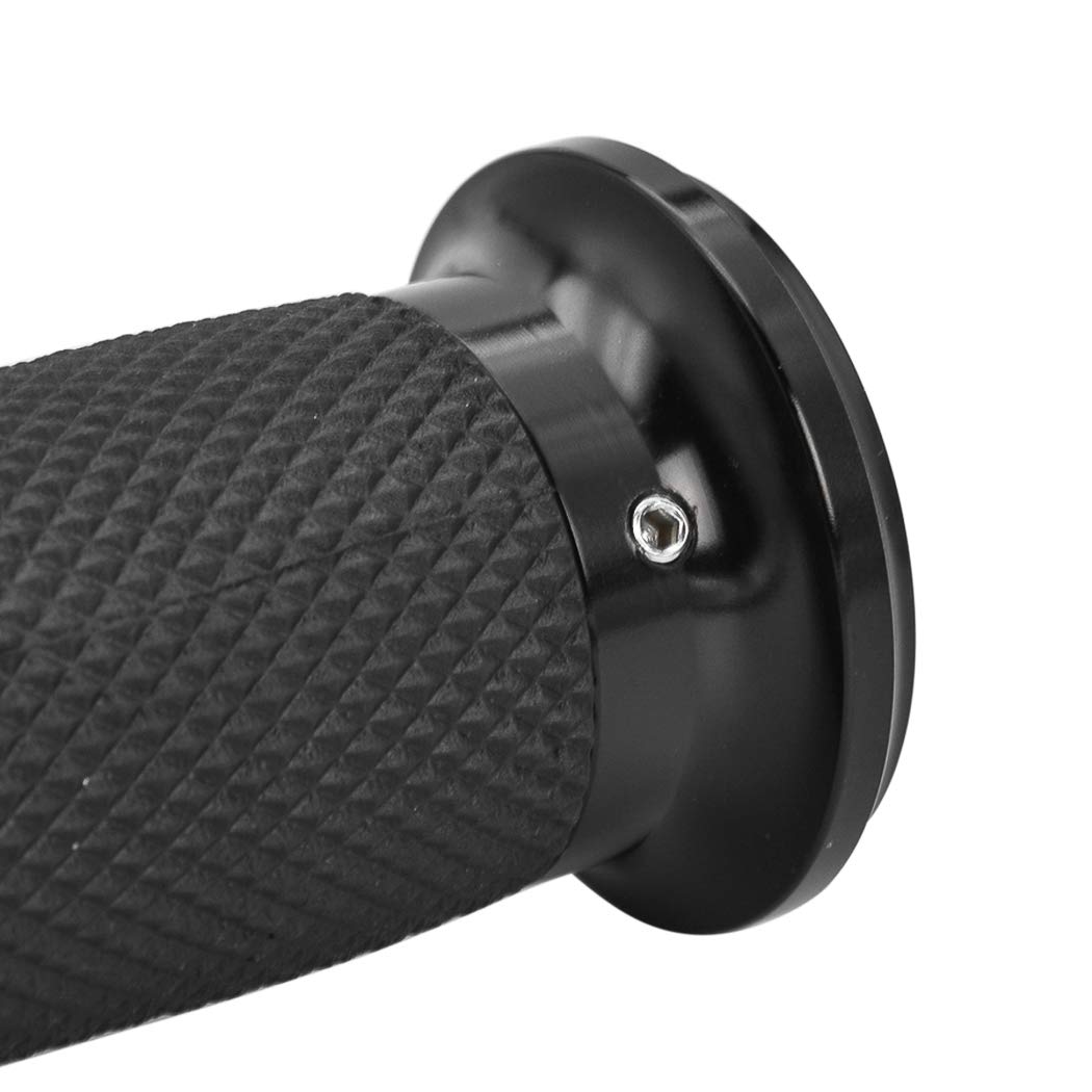 Benlari Black Hand Grips 1 Inch Motorcycle Handlebar Grips Cable Throttle Compatible For Harley Davidson Sportster Touring Dyna