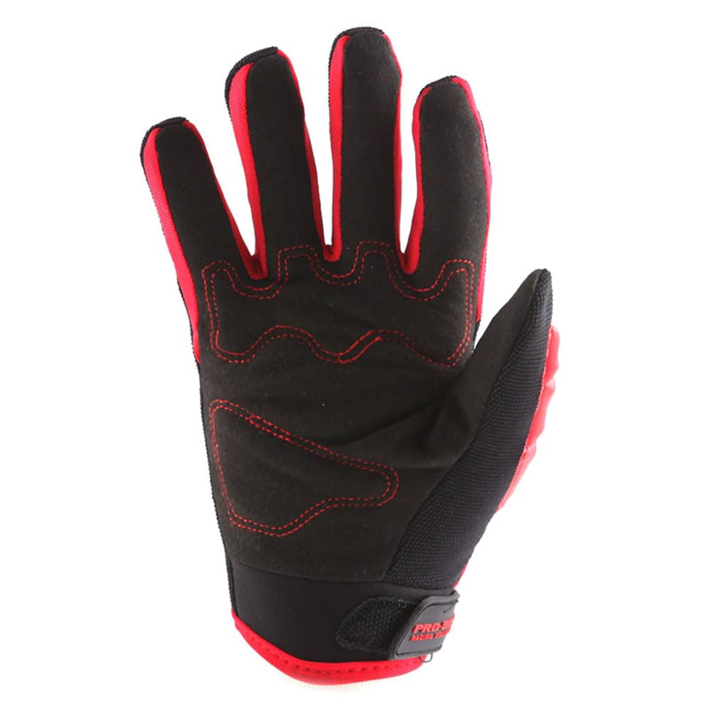 1Storm Adult Motocross Gloves - BMX MX ATV Dirt Bike Skeleton Cycling Gloves, XXL, Red, Model GLV_CE04