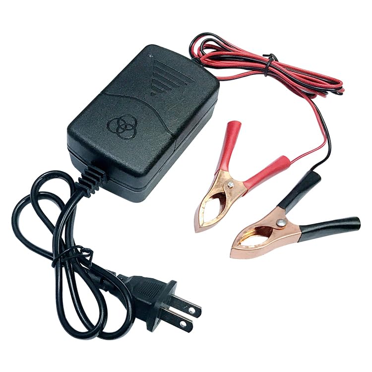 KHUI-UAH 12V Battery Charger and Maintainer with Short Circuit Protection and Smart 3 Stage Charging,Trickle Charger for Motorcy
