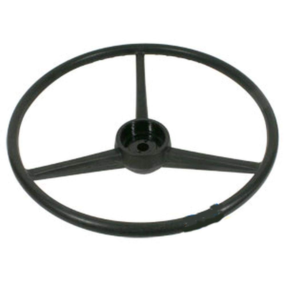 Reliable Aftermarket Parts IHS419 Steering Wheel Fits FARMALL 350, 450, 560 & International 140, 240, 330 - Black, Metal, 3 Spok