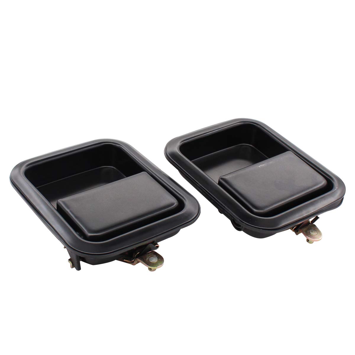 NewYall Pair Black Front Exterior Door Handles for Jeep CJ7 1981-1986 CJ5 1981-1983 TJ 1997-2006 Wrangler 1987-2006 Outer Left D