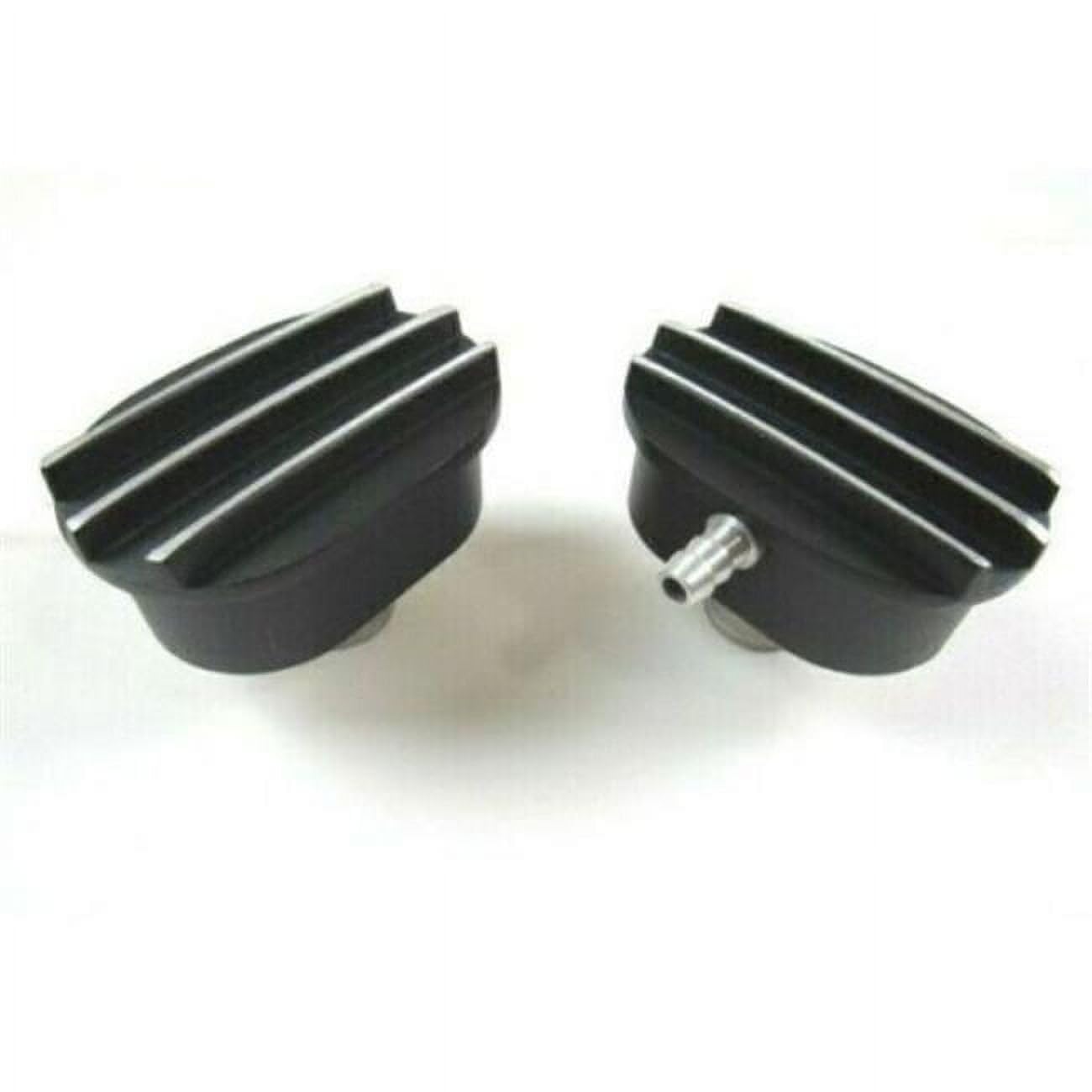212 Main 2.5 X 3.5 In. Finned Valve Cover Breather With Pcv, Black