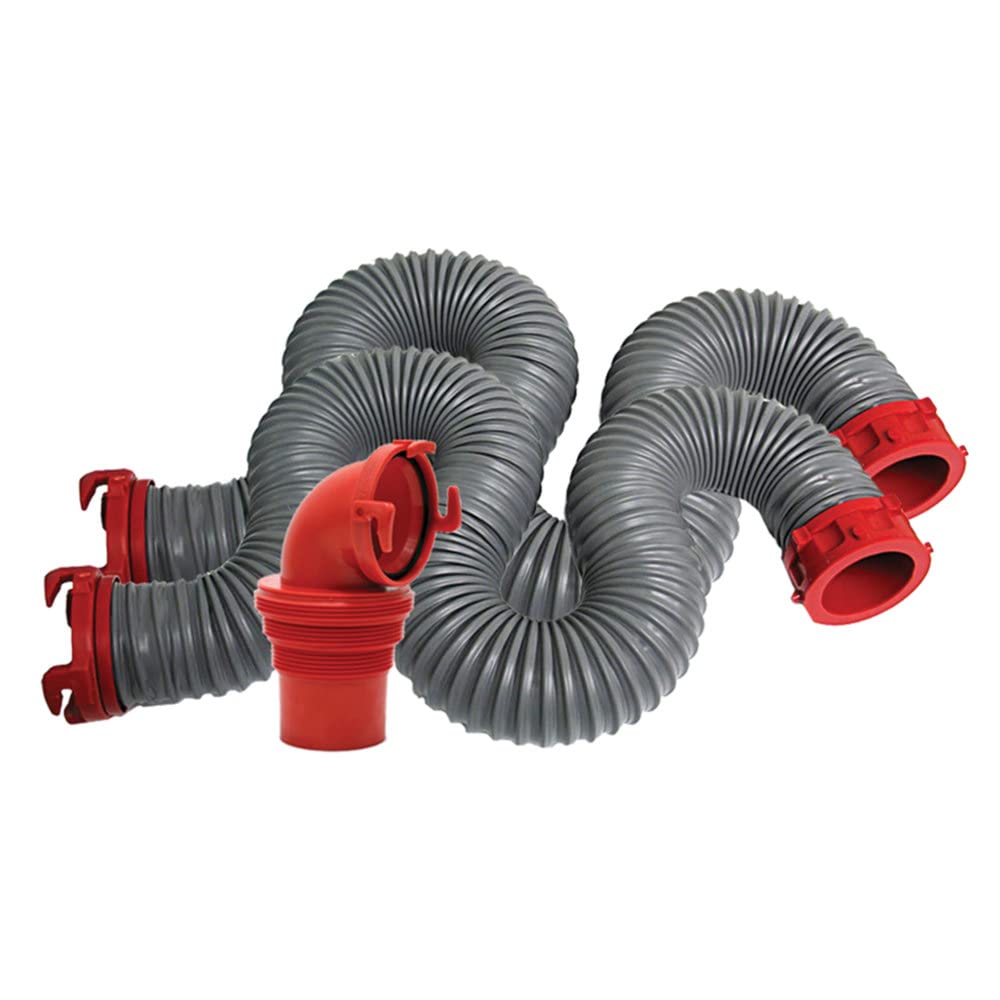 Valterra Viper 20Foot RV Sewer Hose Kit, Universal Sewer Hose for RV Camper, Includes 2 Attachable 10Foot Hoses with Rotating 