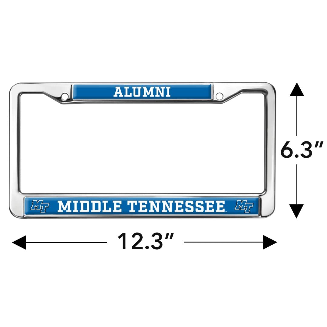 GRAPHICS & MORE Metal License Plate Frame - Middle Tennessee State Alumni, Full Size, One Size