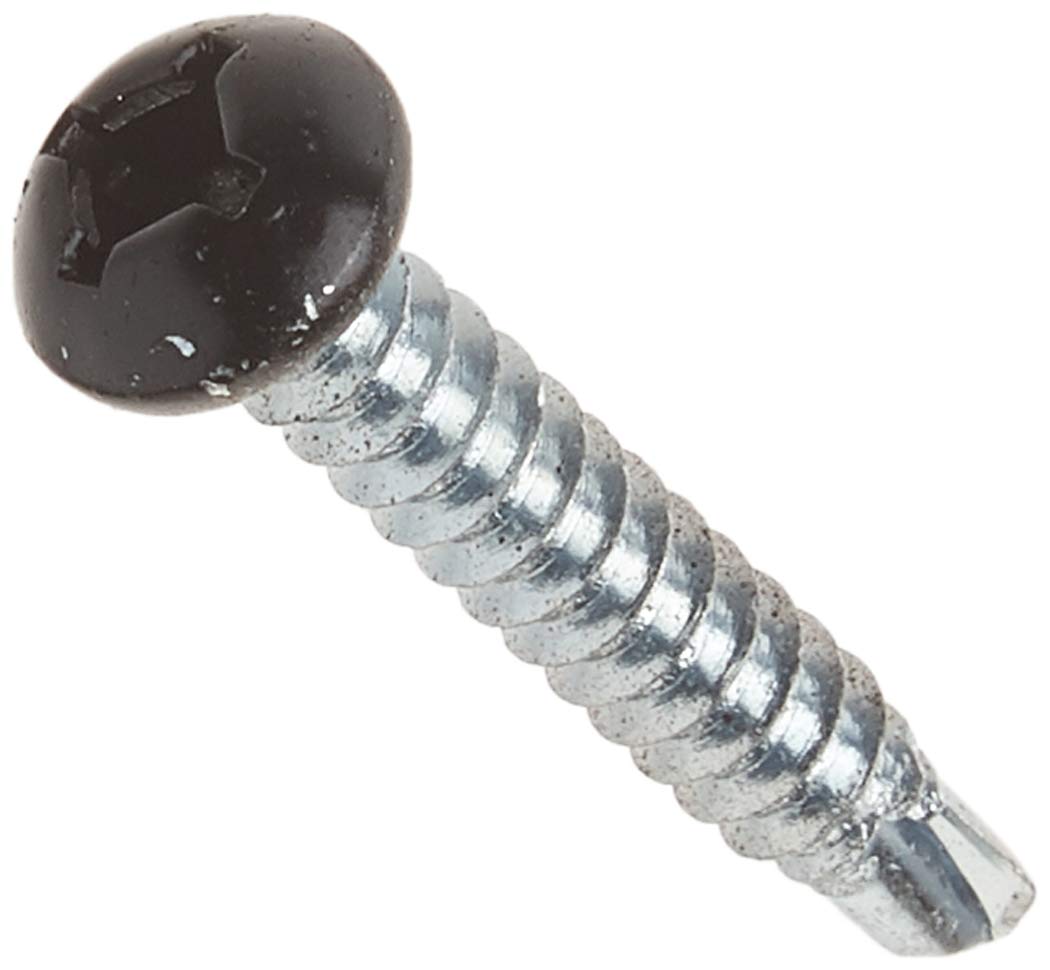 Ap Products 012-Ptk500Bl 8 X 1-1/4 Black Pan Head Square Recess Screw - Pack Of 500