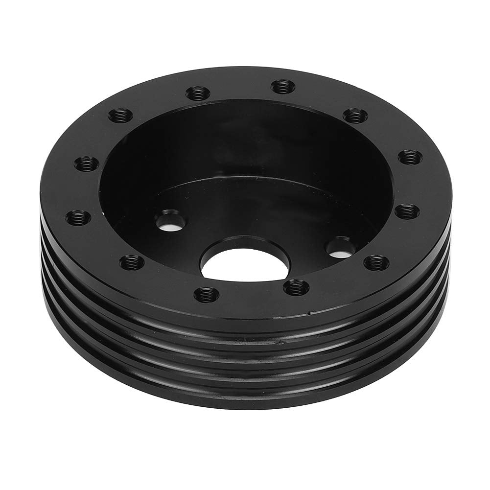 Lenkrad Nabe Adapter,Universal Steering Wheel Hub Kit,Steering Wheel Adapter,Automotive Steering Wheels,1In Aluminum Steering Wheel Hub Spacer For 5 6 Hole Wheels To 3 Hole Adapter(Black)