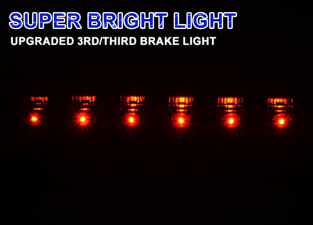 Pit66 Led Bar 3Rd Brake Light Compatible With Dodge Ram 1500 2500 3500 2009-2017 High Mount Stop Light Rear Cargo Lamps X Type S