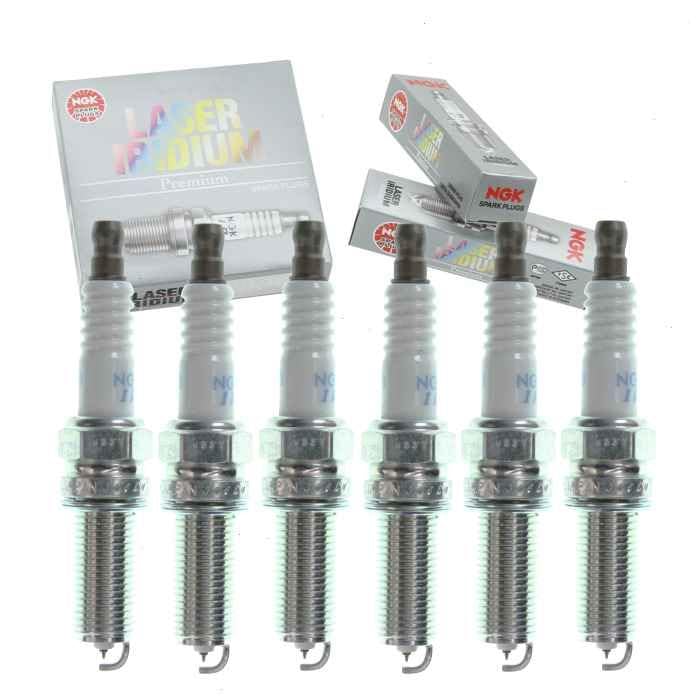 6 pc NGK Laser Iridium Spark Plugs compatible with Chrysler Town & Country 3.6L V6 2011-2014