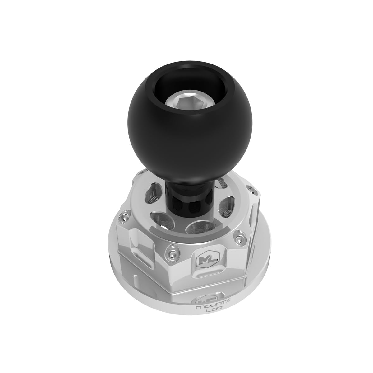 Mounts Lab motomount R7BH for Yamaha YZF R7/Suzuki GSX R8/GSX R125 Steering Stem Nut with 1inch Ball Head (M22x1.00mm) for Ram M