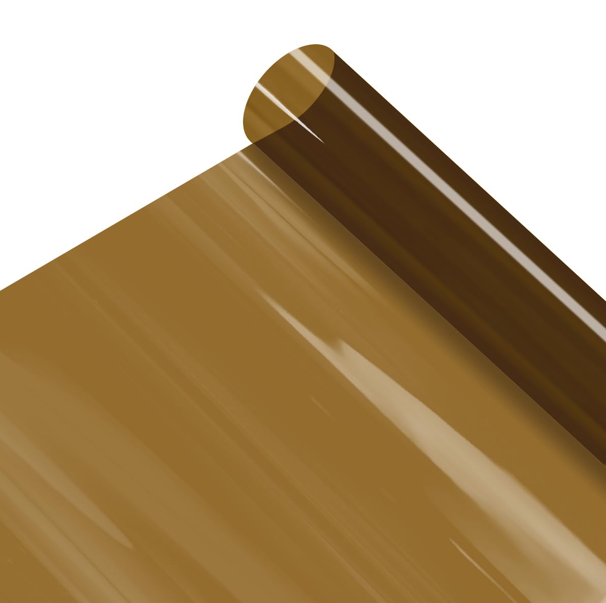 Vvivid Transparent Colorful Vinyl Window Tinting Sheets (10Ft X 4.9Ft, Bronze Brown)