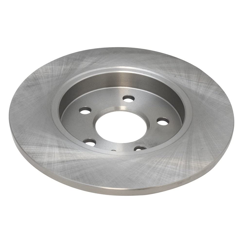 Trq Rear Brake Rotors Set Solid Compatible With 2005-2009 Audi A4 A4 Quattro
