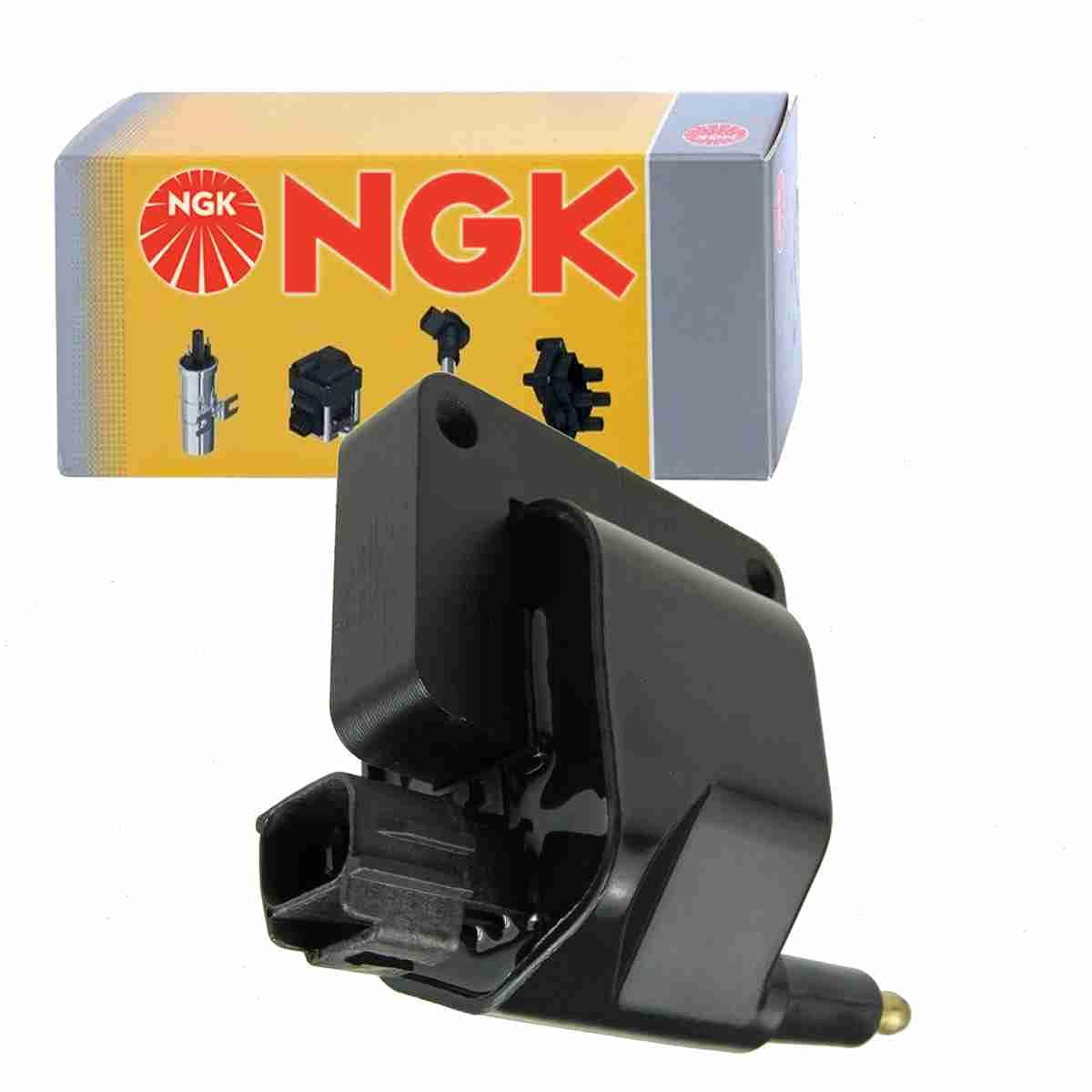 NGK Ignition Coil compatible with Jeep Cherokee 2.5L 4.0L L4 L6 1998-2000