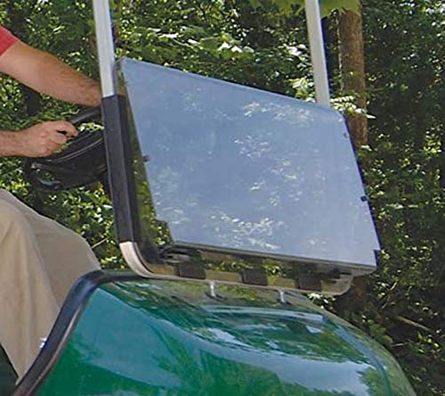 Fat Cat Golf - Fits Yamaha G29 Drive To 2016 Tinted Fold Down Impact Resistant Windshield For Yamaha G29 Drive Golf Cart
