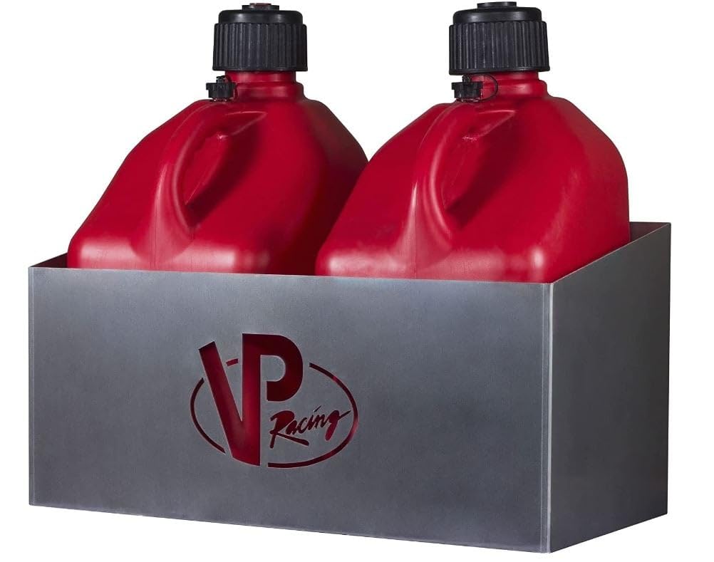 Vp Racing Fuels 3050 Aluminum Storage Rack For 5 Gallon Motorsport Containers. Bottomless Storage Rack Features Vp Logo Cut-Out.