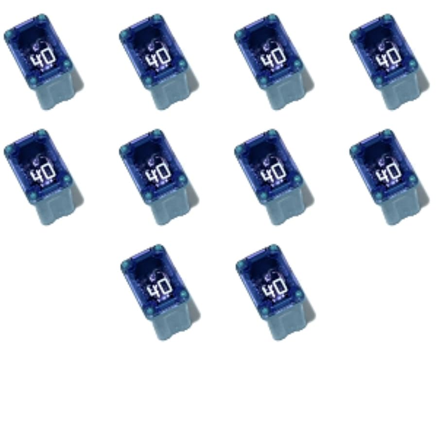 EDS 928-8040 9288040 40 Amp Micro Cartridge FMM Fuses MCASE Type Compatible Replacement for Ford DG9Z14526EA Subaru 82211AL04A H