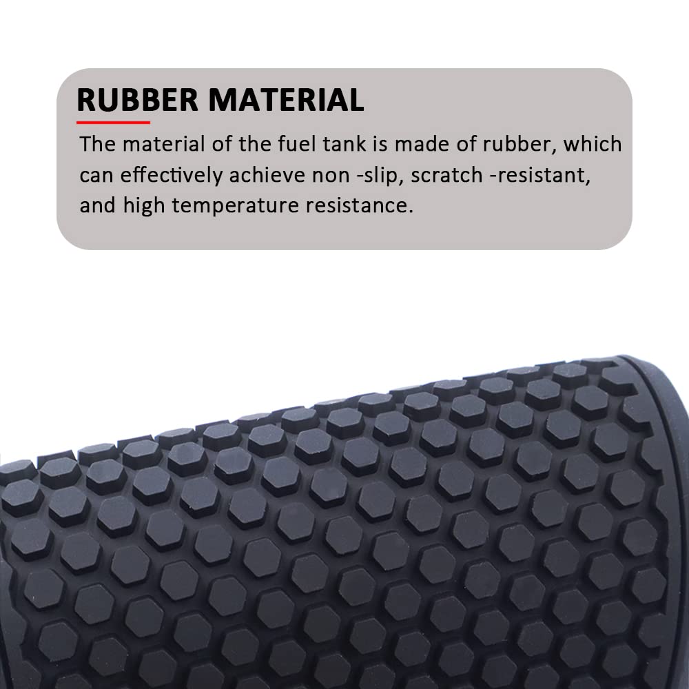 VORILES ZX6R Side Decals - Anti Slip Tank Pad Stickers for Ninja ZX6R 2013-2025, Black, Motorcycle Accessories