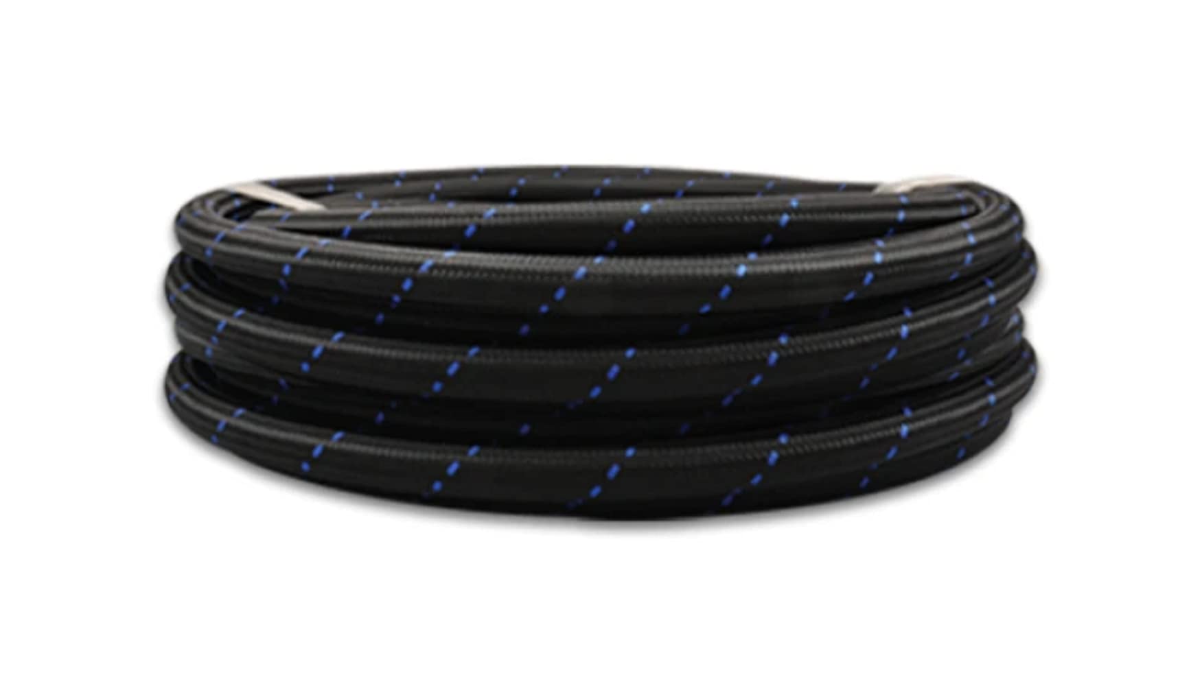 Vibrant Performance 10ft Roll -10 Black Blue Nylon Braided Flex Hose