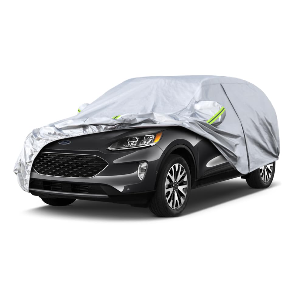 Koukou Suv Car Cover Custom Fit Ford Escape From 2000 To 2025,Waterproof Car Cover All Weather For Automobiles Outdoor Indoor Wi