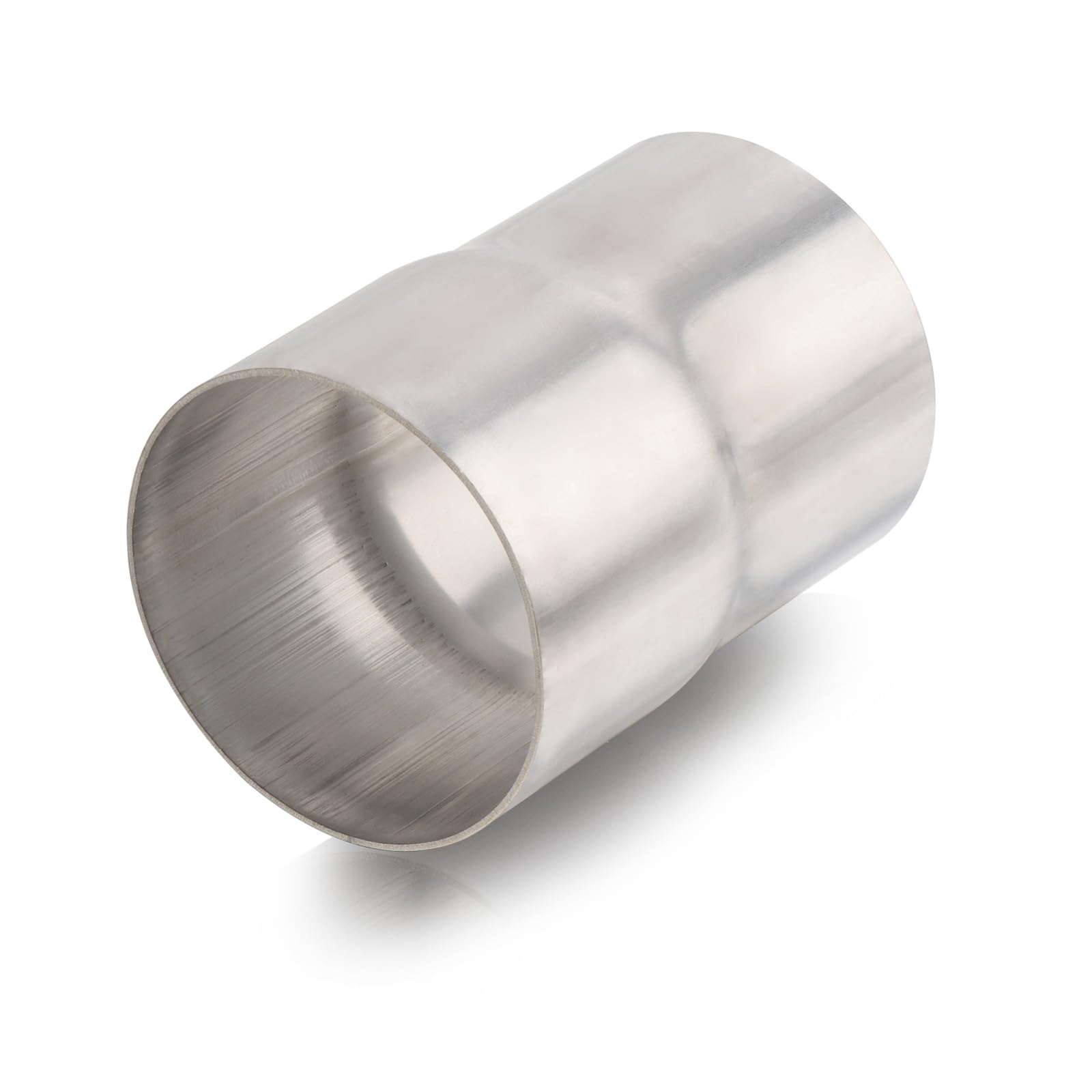 A-KARCK Stainless Steel Exhaust Adapter 2.5'' ID to 2.5'' OD, Engine Exhaust Pipe Reducer 3.6'' Overall Length