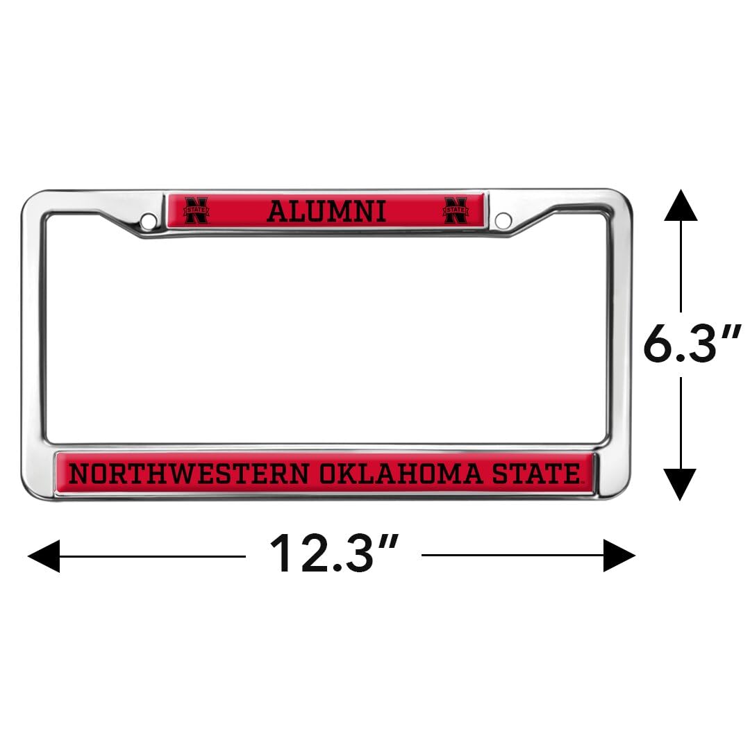 Northwestern Oklahoma State University Alumni Full Size Standard License Plate Metal Frame