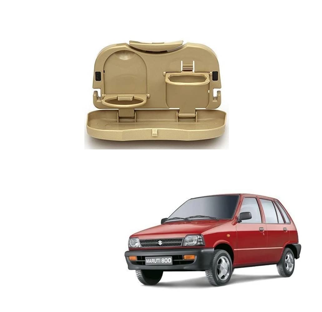 Stylish Foldable Compact Car Back Seat Tray for Food/Drinks/Cup/Bottle Holder Universal Pack of 1 Suitable for Maruti 800