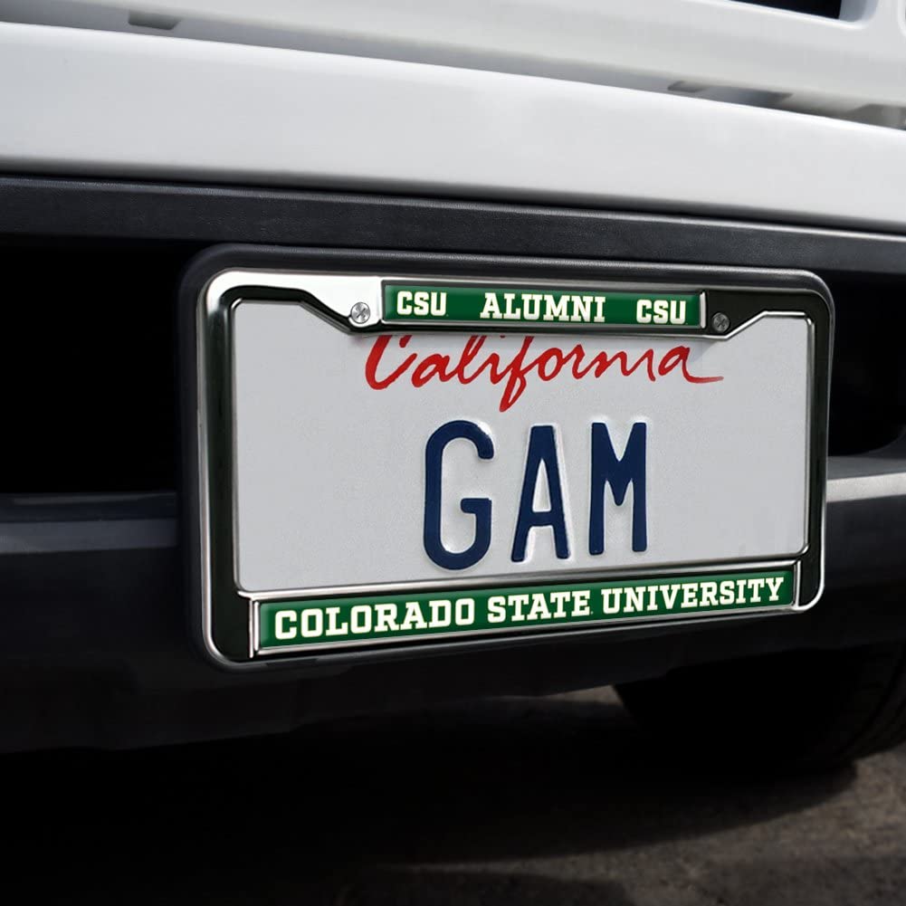 Colorado State University Alumni Logo Full Size Standard License Plate Metal Frame