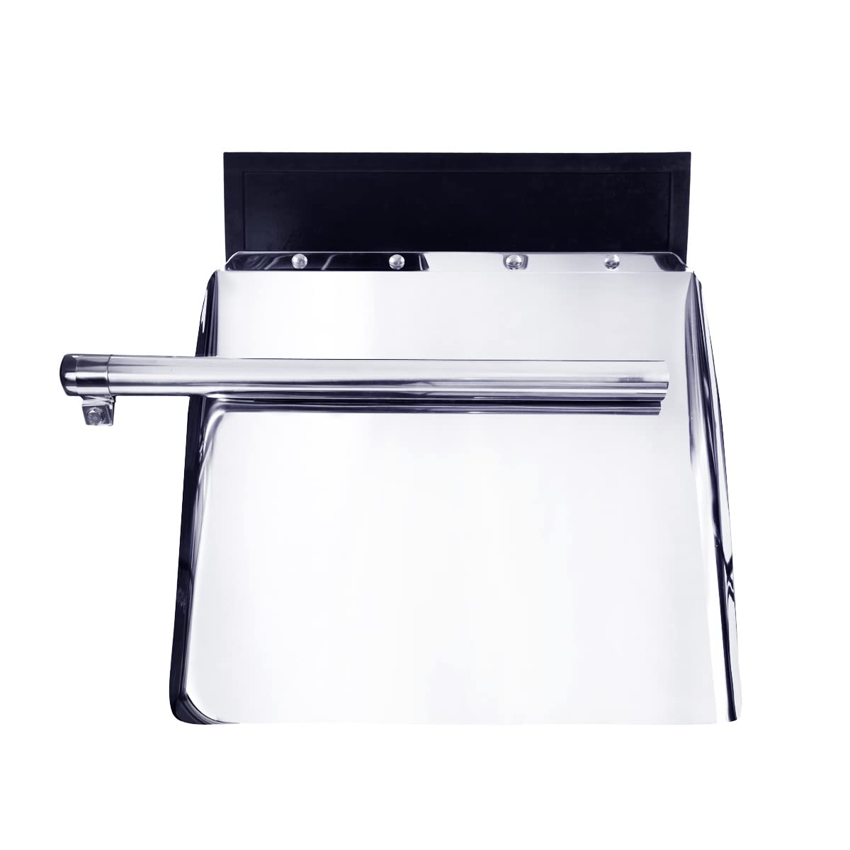 United Pacific 10585 Competition Series, 24'' X 24'' Stainless Steel Quarter Fender Set W/Tube Bracket, Internal Mounting System