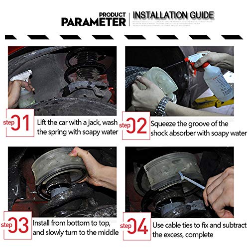 2Pcs Universal Car Shock Absorber Spring Bumper Power Auto Buffers A/B/C/D/E/F Type Spring Bumpers Rubber B Type