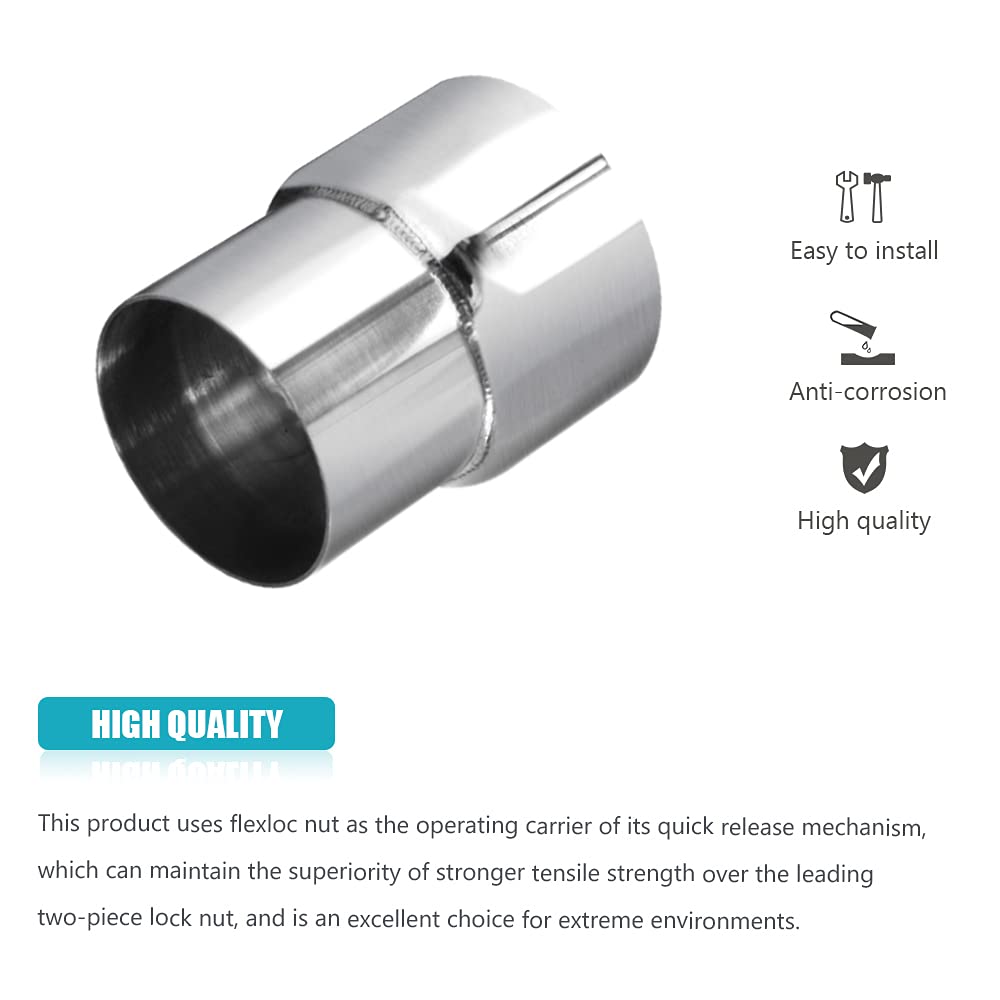 Universal 2.5'' Od To 2.75'' Id Exhaust Pipe Adapter Connector Reducer 304 Stainless Steel 2.5 Inch To 2.75 Inch 2 1/2 Od To 2 3