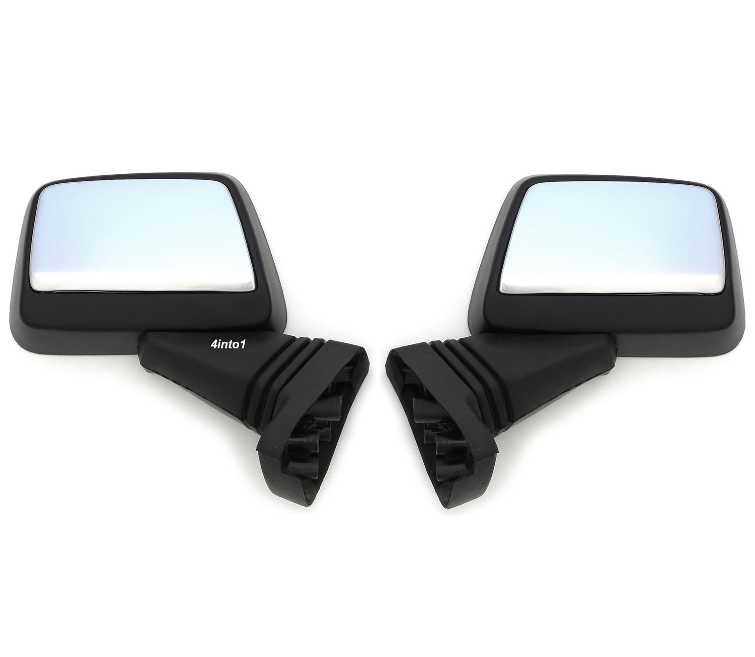 4into1 Mirror Set for Honda GL1200 Gold Wing (1984-1987) - Black Plastic