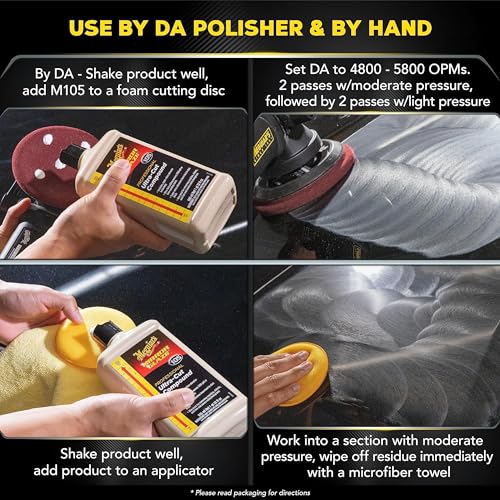 Meguiar's M105 Ultra-Cut Compound - 32 oz, Super-Micro Abrasive Technology for Fast Sanding Mark Removal