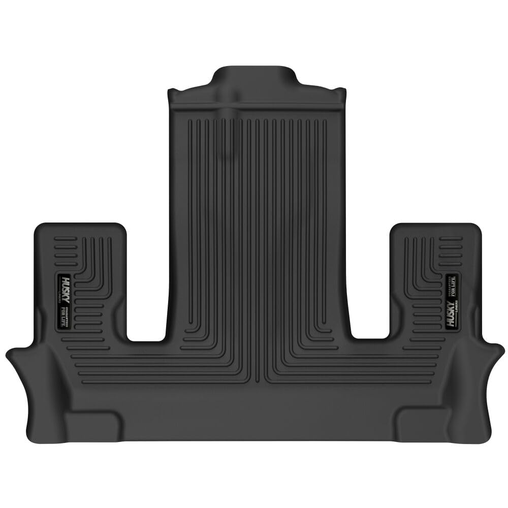 Husky Liners X-Act Contour Floor Mats | Fits 2022-2024 Ford Explorer W/2Nd Row Bucket W/Out Console | 3Rd Row, 1-Pc Black - 51941