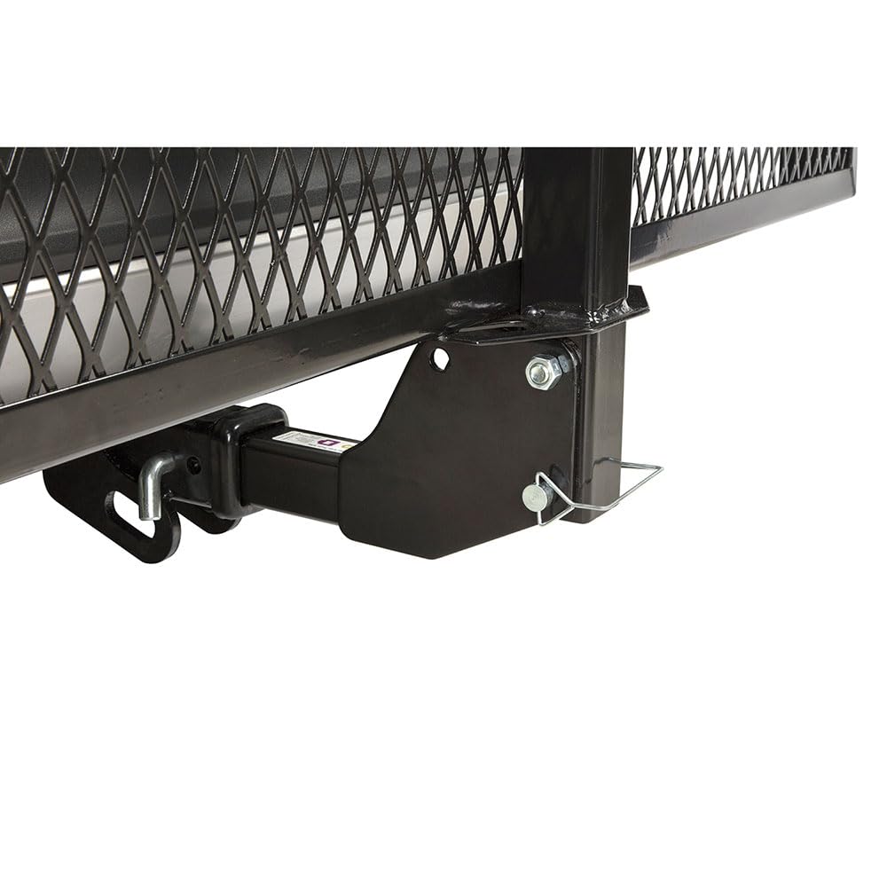 Pro-series 6502 Hitch Mounted Folding Cargo Carrier, 2" Receiver, Alloy Steel, Black