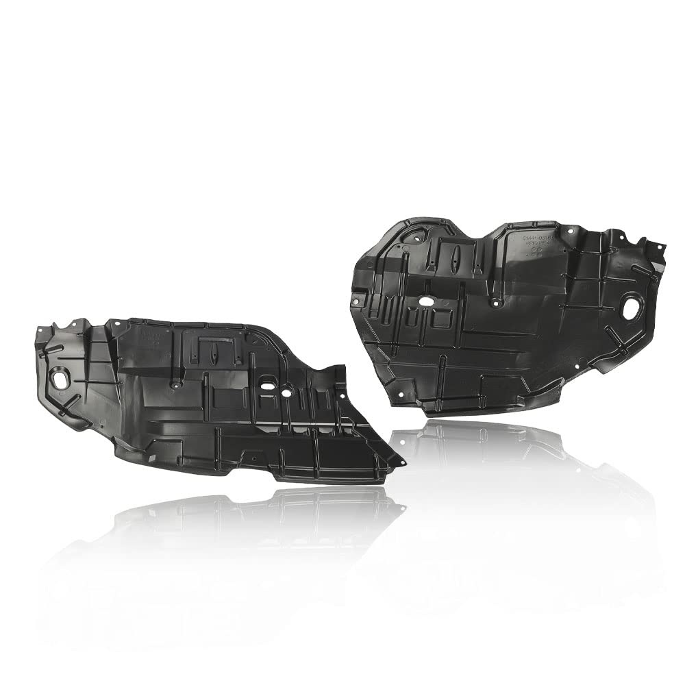 CROSSDESIGN Front Engine Splash Shield Under Cover Left & Right Side 1Pair Compatible with 2012 2013 2014 Toyota Camry TO1228177