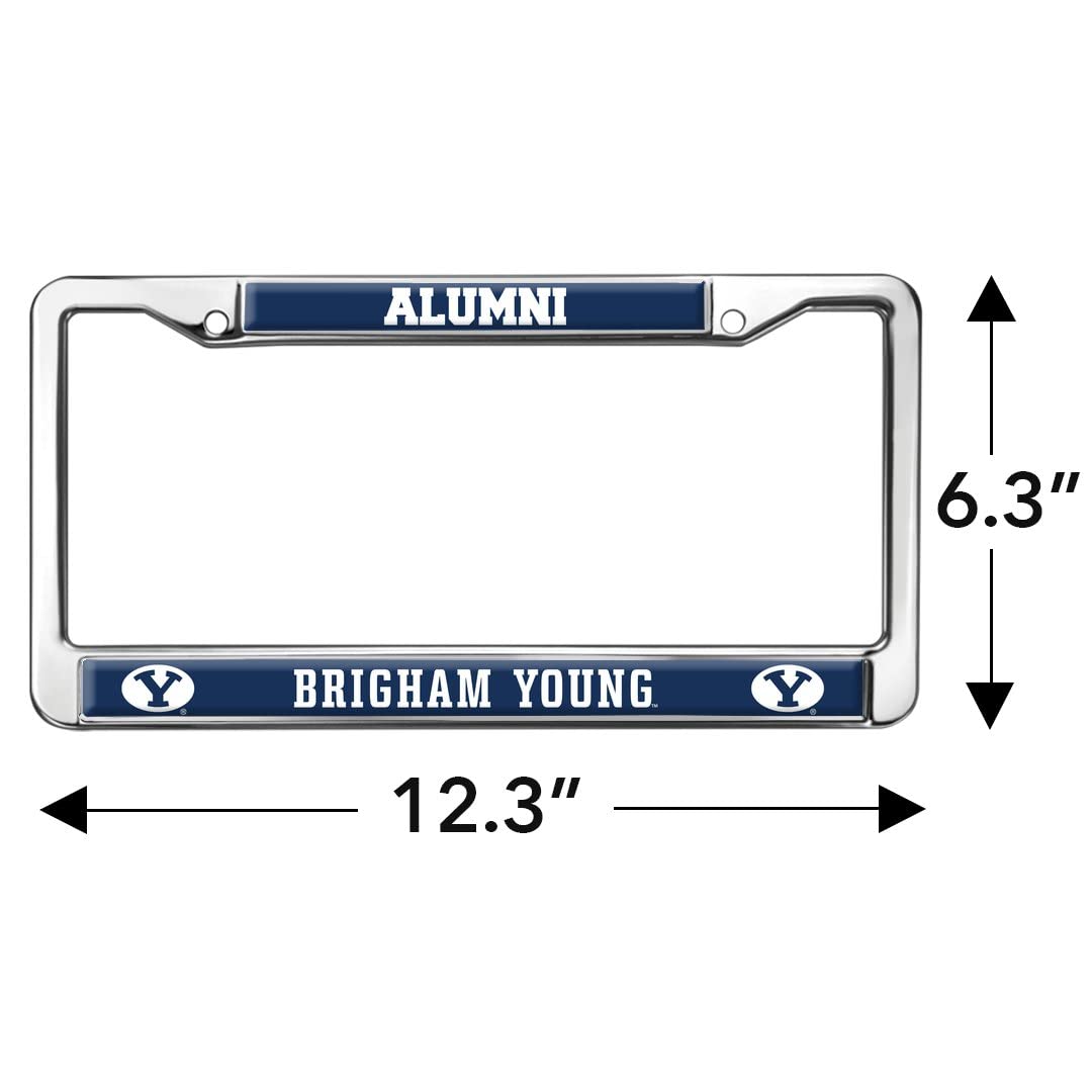 Brigham Young University Alumni Logo Full Size Standard License Plate Metal Frame