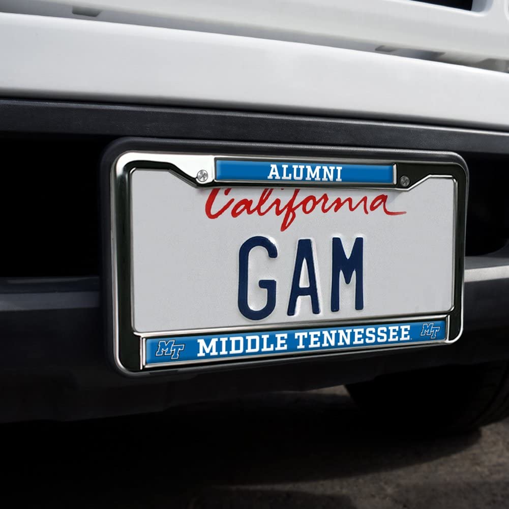 GRAPHICS & MORE Metal License Plate Frame - Middle Tennessee State Alumni, Full Size, One Size