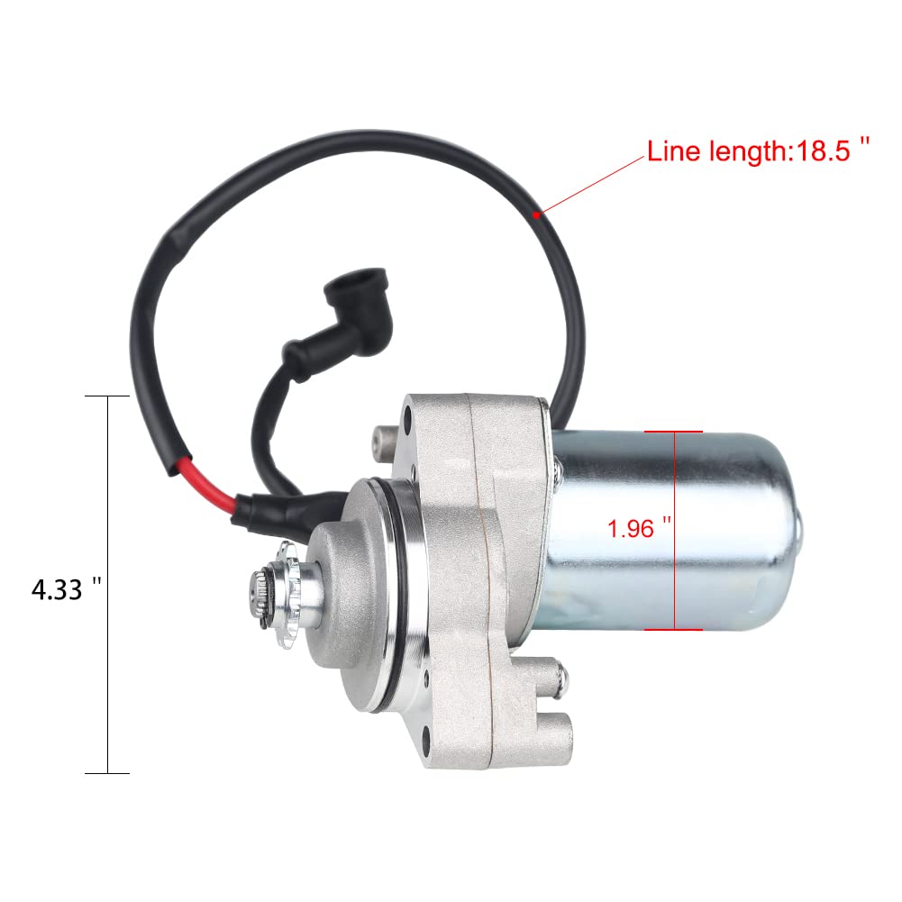 WATERWICH 3 Bolt Starter with Line Compatible with 50cc 70 cc 90cc 100cc 110cc 125cc Four Wheeler ATV Coolster 4 Chinese Pit Dir