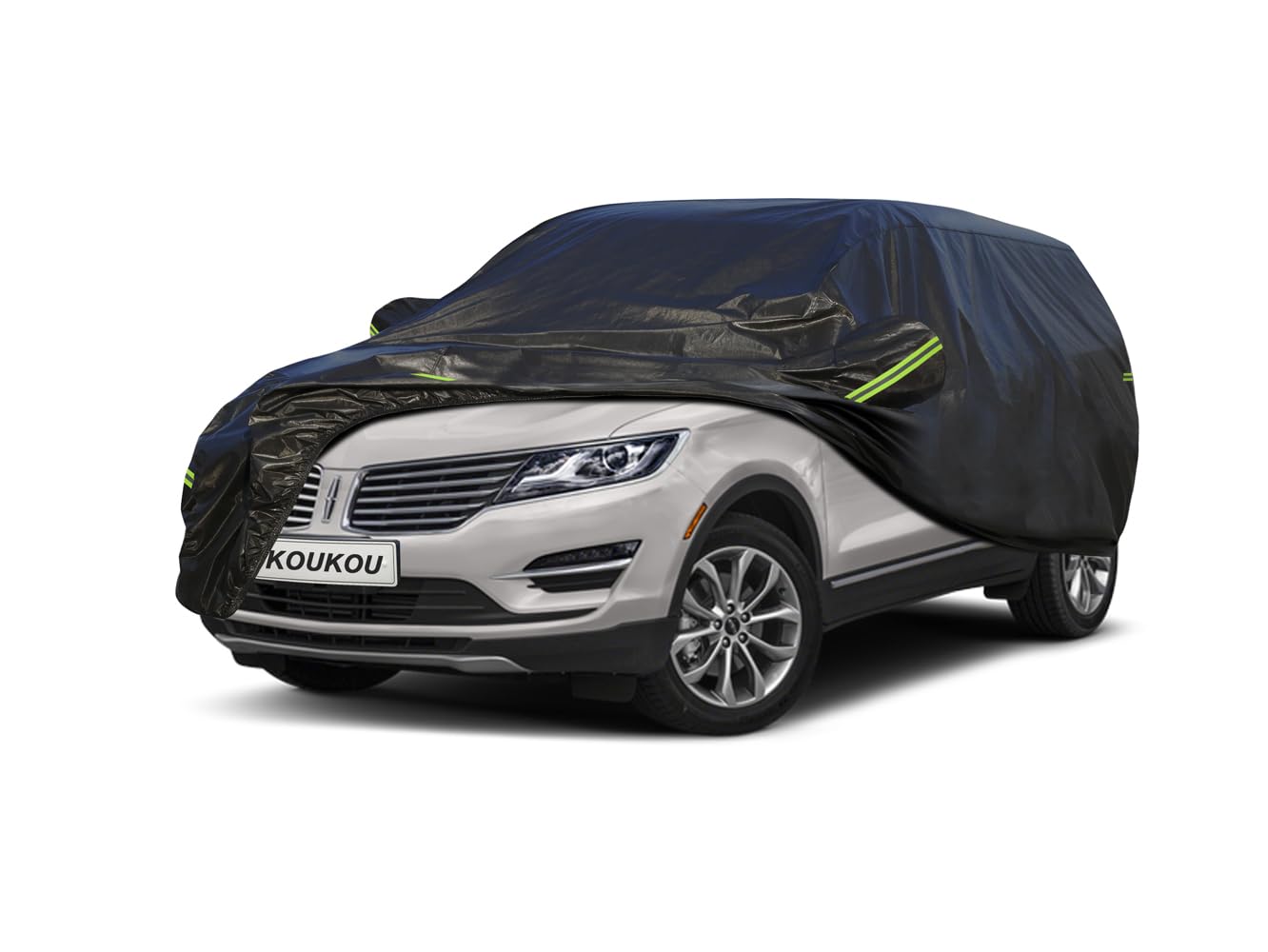 Koukou 6 Layers Car Cover Custom Fit Gmc Terrain From 2010 To 2025, Waterproof Car Cover All Weather For Automobiles Outdoor Ind