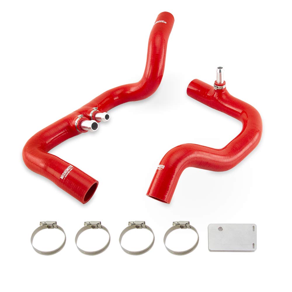 Mishimoto Silicone Coolant Hose Kit for 2018+ Jeep Wrangler JL 3.6L Automatic, Red, Model MMHOSE-JLP-18ARD