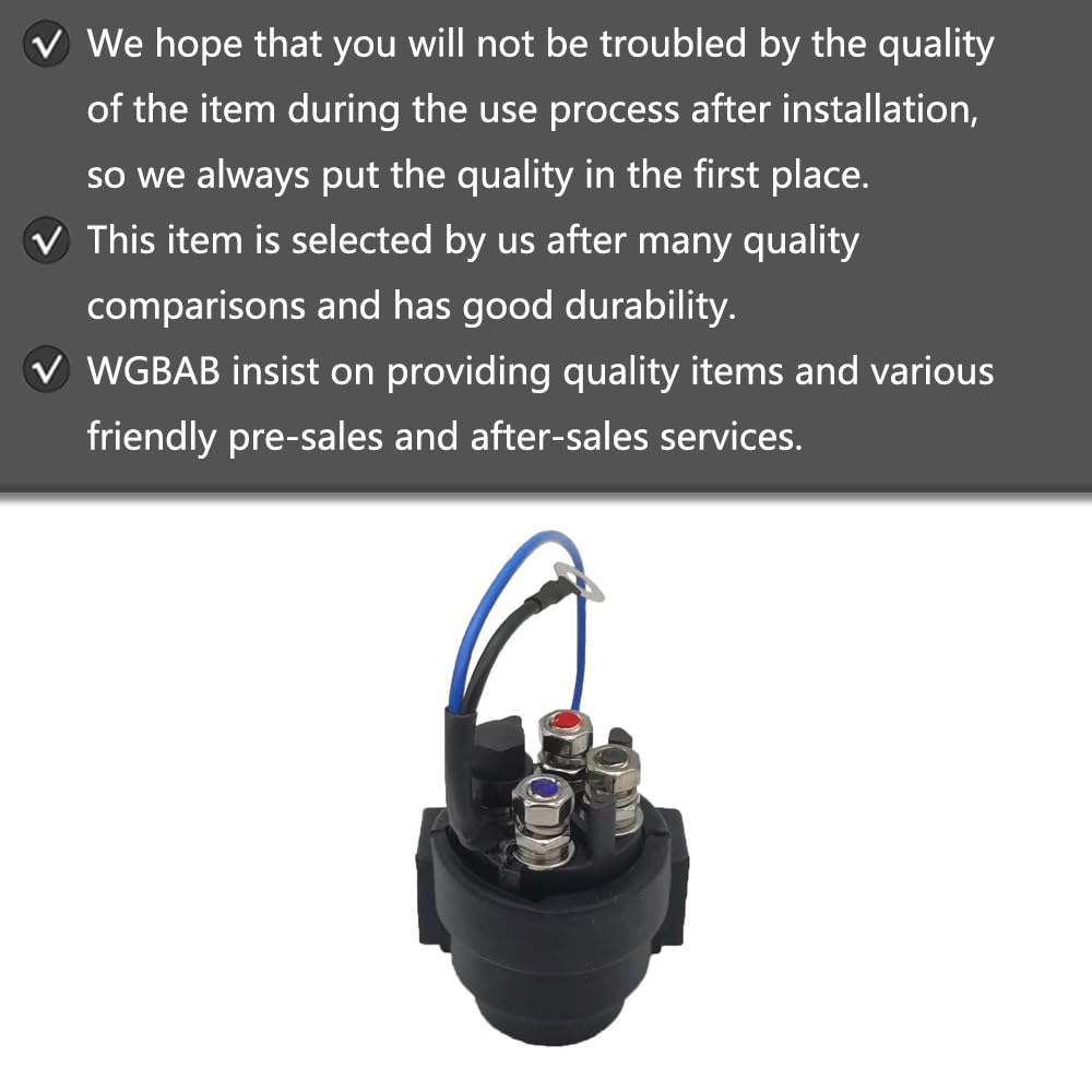 WGBAB Power Trim Tilt Relay for Suzuki Outboards DF40-DF140, 2-Stroke & 4-Stroke, Replaces 38410-94550, 94551,
