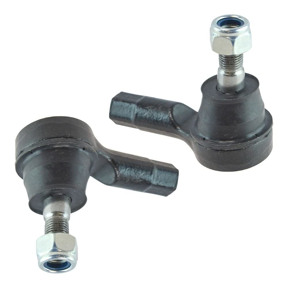 TRQ Front Outer Tie Rod Set Compatible with 1994-1997 Ford Aspire 2001-2005 Kia Rio