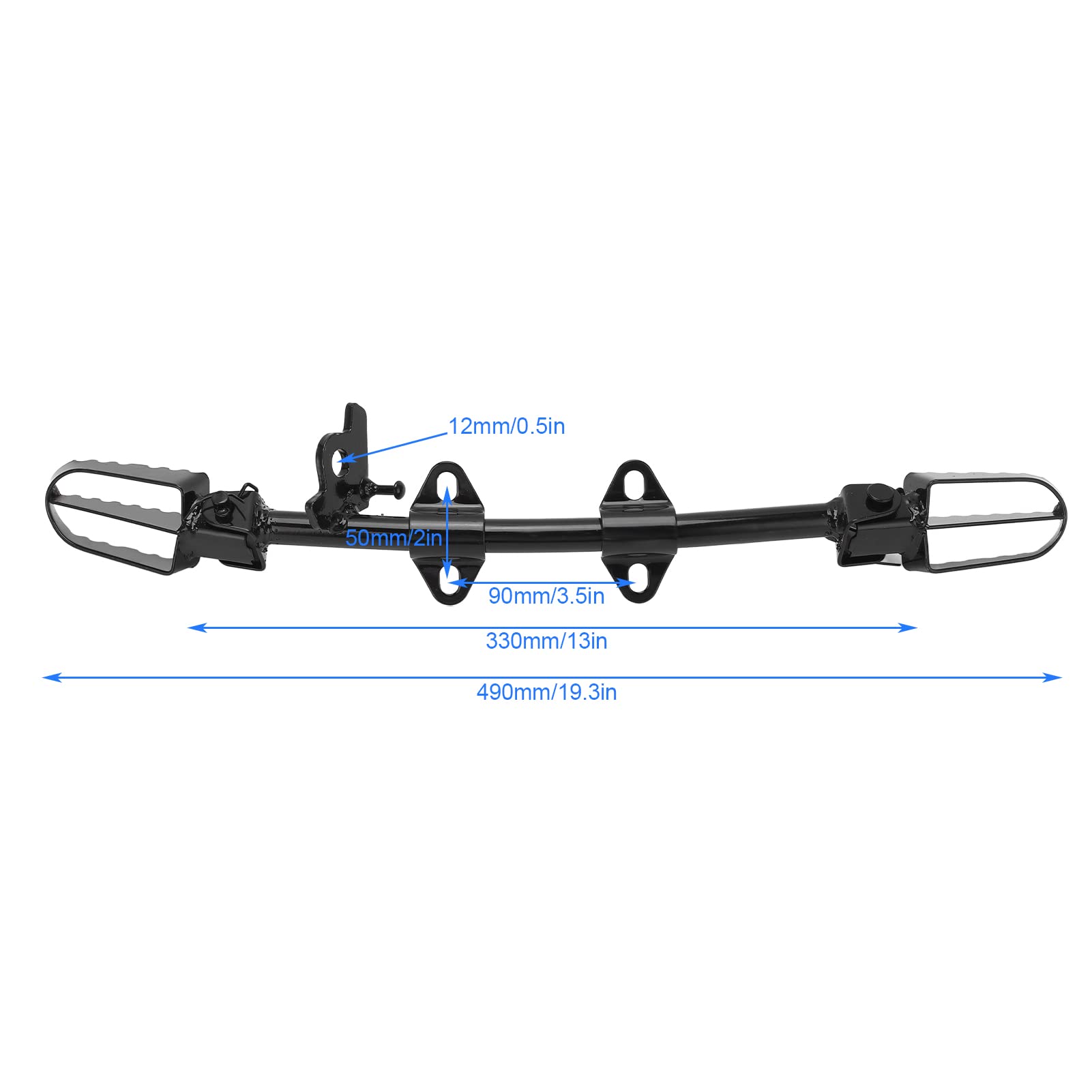 Footpegs Mount Bracket, Motor Footpeg Mount Bracket, Steel Alloy Black Replacement For Crf50 50Cc 70Cc 110Cc 125Cc Pit Bikes